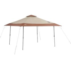 13 x 13 Instant Canopy Sun Shelter, Khaki, Used