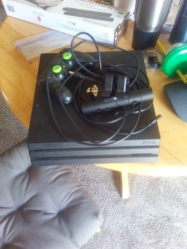 Playstation 4 Pro With Controller And Camera