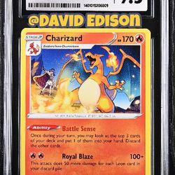 CGC 9.5 MINT Charizard 025/185 CRACKED ICE Vivid Voltage HOLO RARE Pokemon Card 