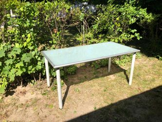 Glass top table