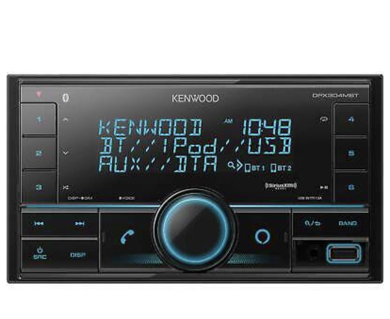 Kenwood DPX304MBT 2-DIN Car Stereo Digital Media Receiver with Bluetooth