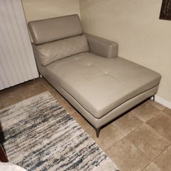 Vinyl cream color sofa