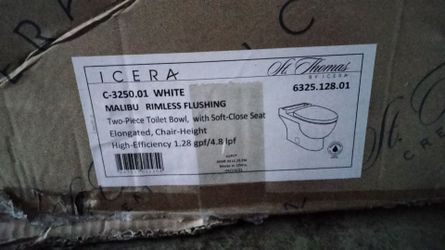 Icera Malibu Two-Piece Toilet Bowl with Soft-Close Seat

New Icer.
