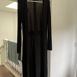 Black Long Jacket Size M