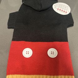 New Mickey Mouse Dog Sweate Sz S/M
