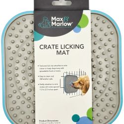 Max and Marlow Crate Travel Bowl Kit and Crate Lick Mat Square Dogs Two otems