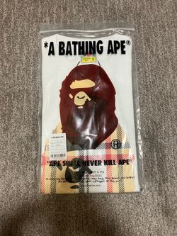 T-shirt BAPE Plaid Check Ape Head Tee S