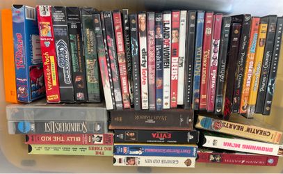 39 Individual DVD’s & VHS’s Movies