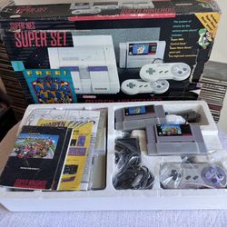 Super Nintendo Super Set, Mario Kart Rare Vintage Gaming System