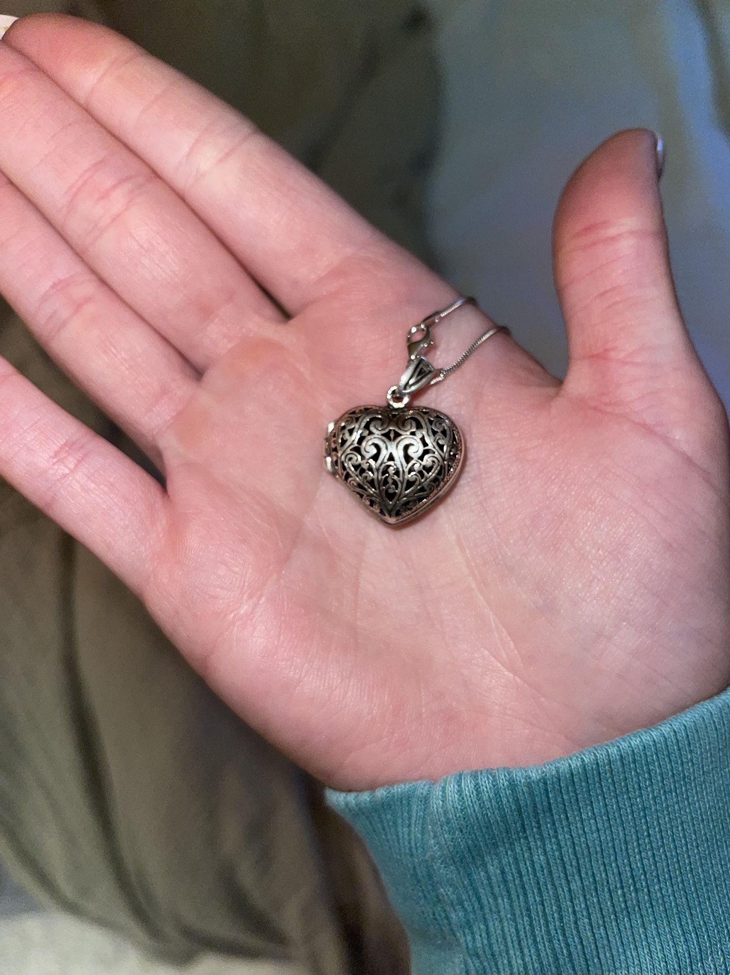 Silver Heart Locket