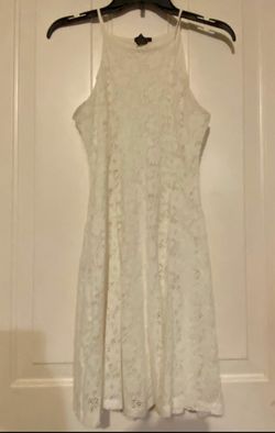 High Neckline Lace Rue 21 Ivory Dress Women’s Size Medium