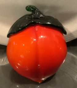 Glass Blown Peach 