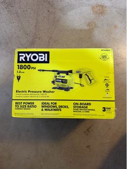 Ryobi 1800 PSI 1.2 GPM Cold Water Corded Electric Pressure Washer