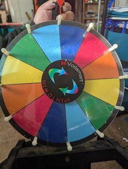 12” Tabletop Spinning Prize Wheel, 12 Slots