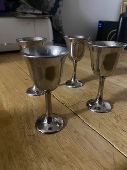 Italy Silver Plated Mini Goblets 