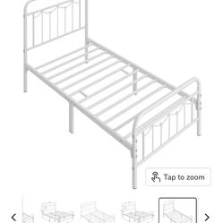 White Twin XL Bed Frame (READ DESCRIPTION)