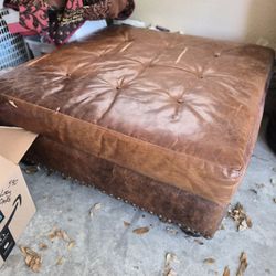 Leather Ottoman!