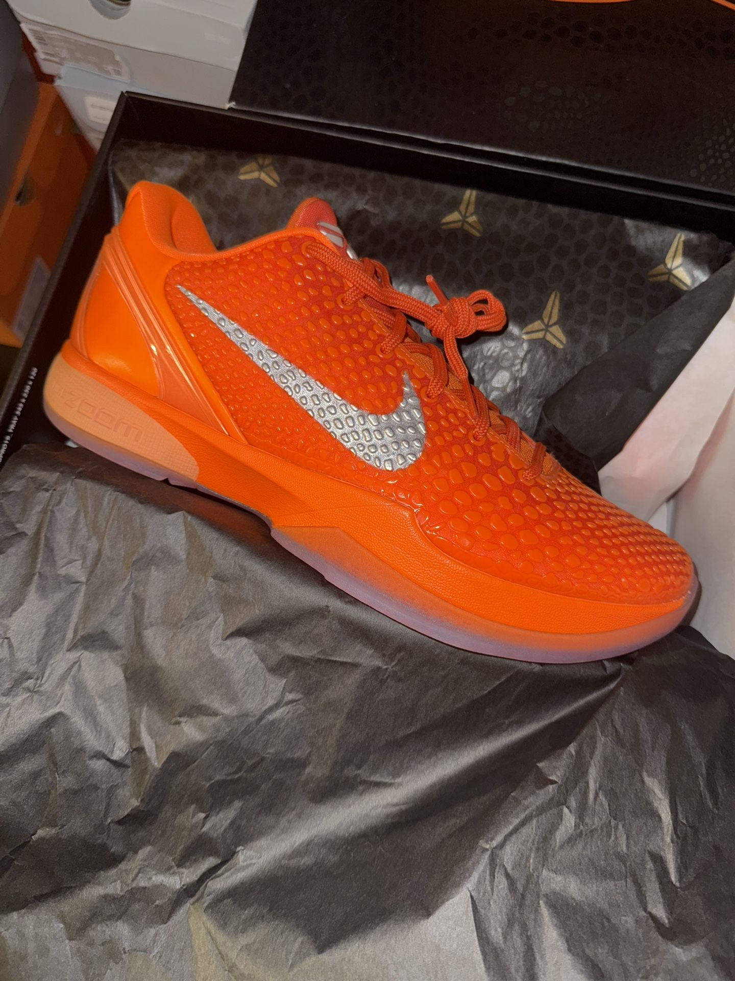 Kobe 6 Protro Total Orange Size 11