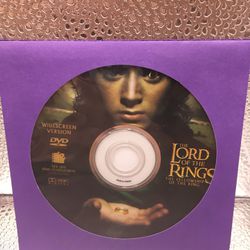 Movies DVD Lord Of The Rings Fellow Ship Of The Ring 