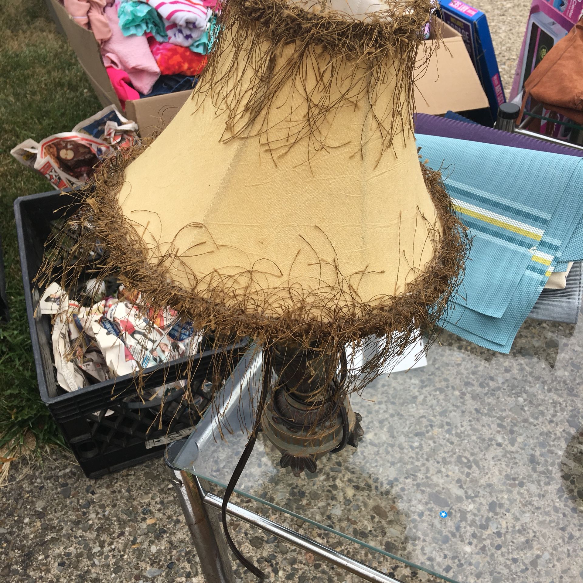 Antique night table lamp