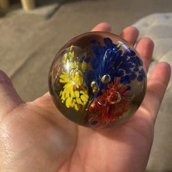 Paper Weight Vintage Glass