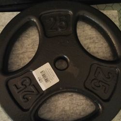 2x25lb Weights With Bar