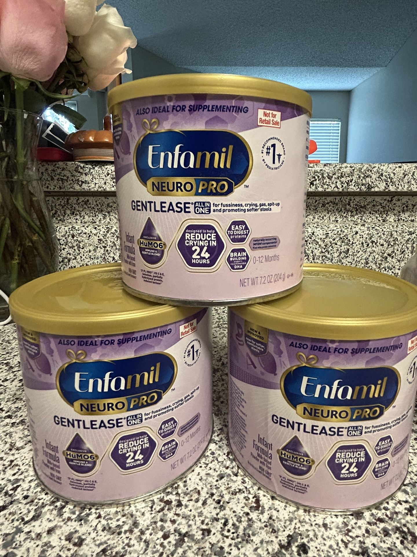 Enfamil Purple cans