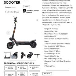 Scooter - KUGOO KIRIN Q06 PRO ELECTRIC SCOOTER