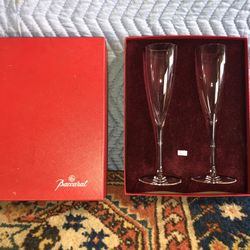 Vintage Baccarat Champagne Flutes