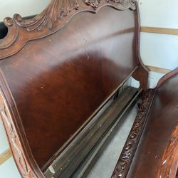 Cal King Bed Frame With One Nightstand 