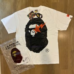 BAPE × Heron Preston Relaxed Fit Tee White Size M