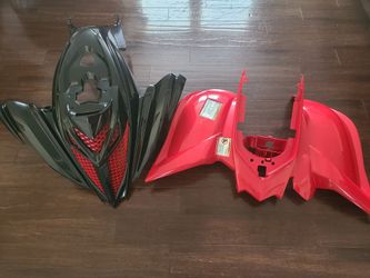 Yamaha Raptor 700 700R Set Of Plastics Black And Red