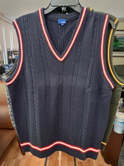 Hickey Navy Cable Knit Sweater Vest XL