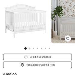 Baby crib with mattress 