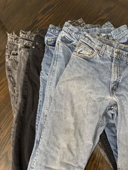 Bucket of kids jeans 11-14 age