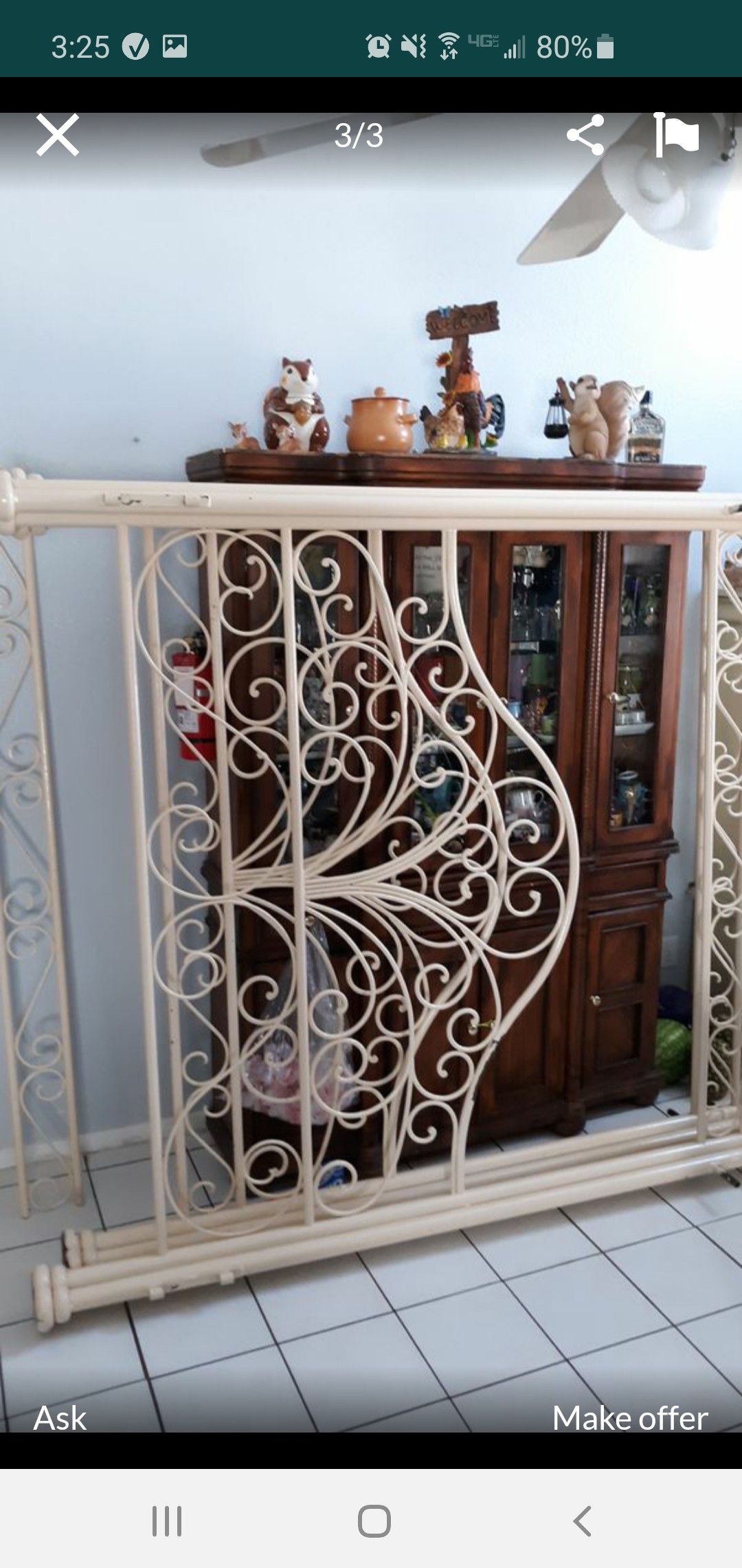 King size -Iron canopy bed frame