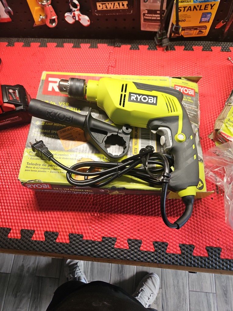 Ryobi Hammer Drill 5/8. $50 Firm New