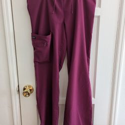 Jockey Ladies Favorite Fit Scrub Pant - Plum Purple Burgundy Reddish Size Small S