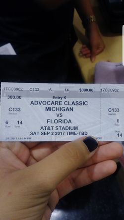 Front row tickets (2)