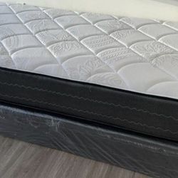 Twin Size Mattress With Box Spring Set Colchón Individual TWIN MATTRESS BED 