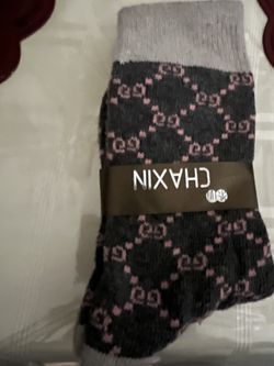 Socks - Charcoal Pink