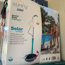 Solar Shower For Pools Or Outdoor Use. Warm Or Cold Connects To Water Hose