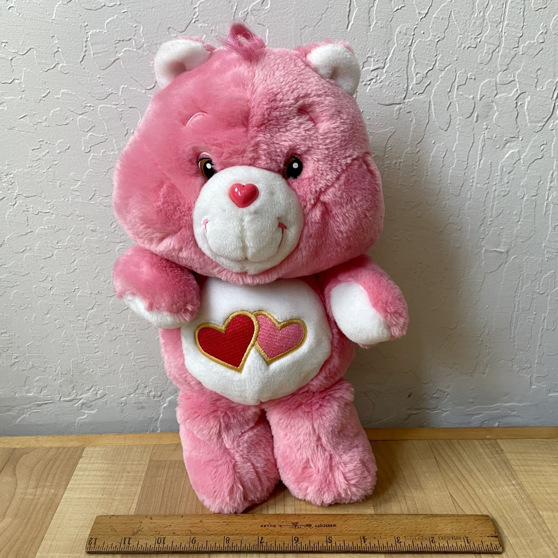 Carlton Cards Care Bears Love-A-Lot Bear Plush 15” Stuffed Animal Toy