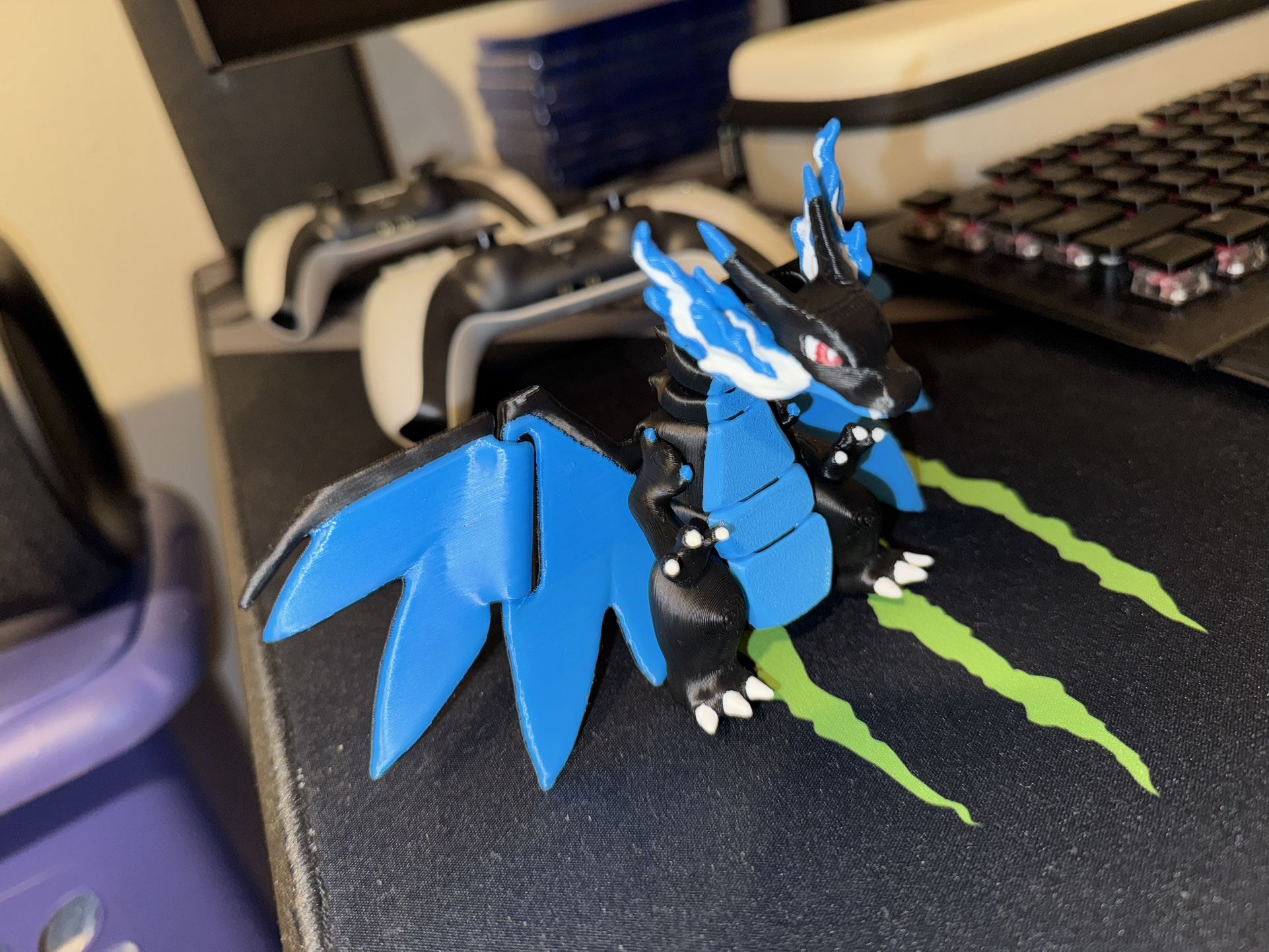 Mega Charizard Ex X Articulated Movable Joints Collectible Pokemon Figure PVC