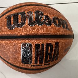 Wilson NBA Forge Indoor/Outdoor Basketball, Brown, 29.5 in.
