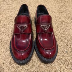 Authentic Prada Cherry Loafers