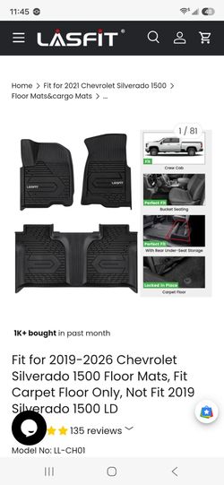 Lasfit Floor Mat Set Silverado