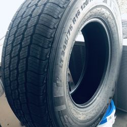 New Kumho Crugen HT51.  LT 245 75 R 16” Load E 10 Ply 0-miles. $100