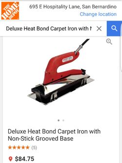 Deluxe heat bond seaming iron