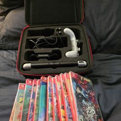 Lightly Used Nintendo Switch OLED & 15 Game Collection 